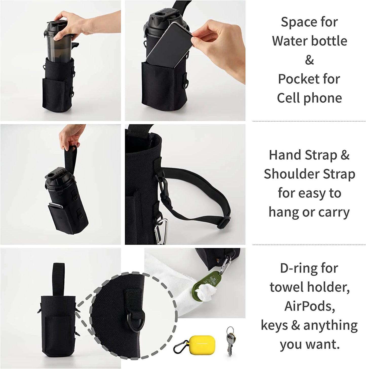 Celestial Magnetic Gym Water Bottle Bag Holder