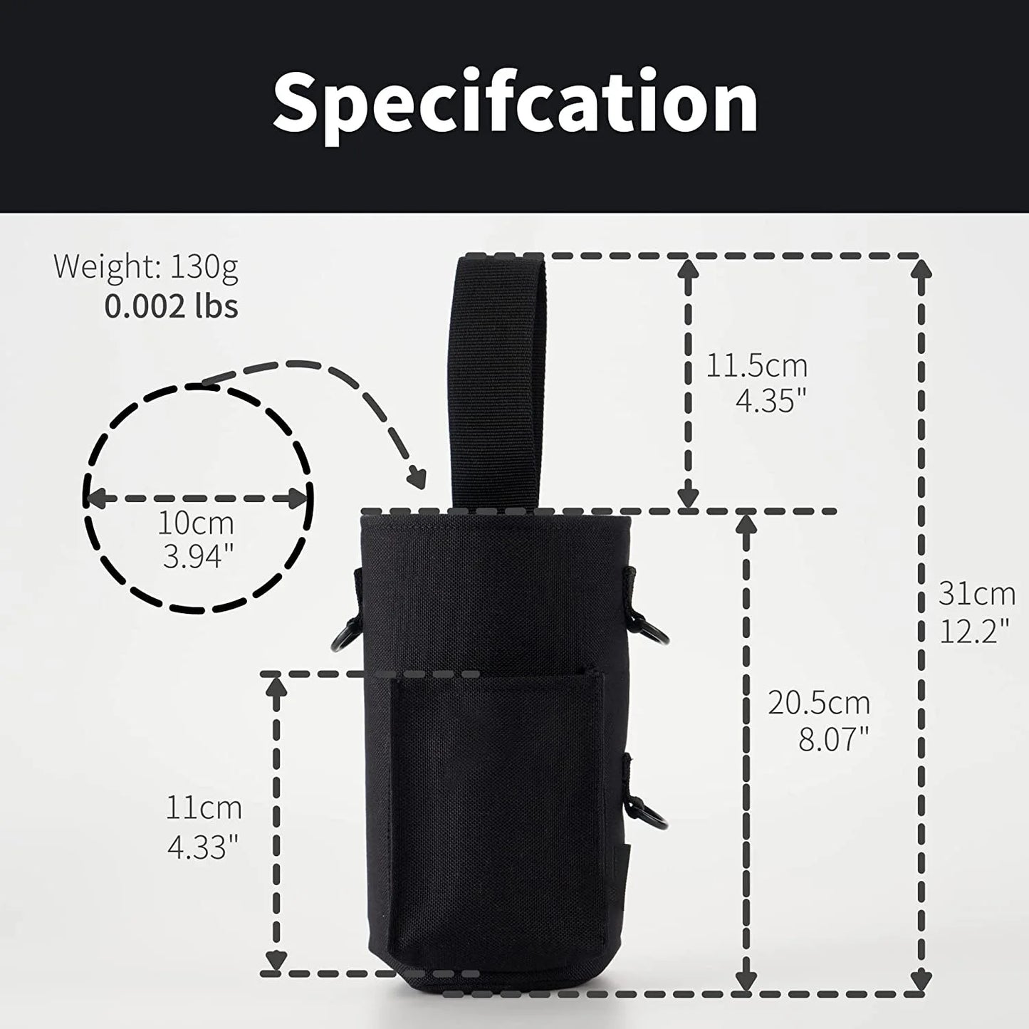 Celestial Magnetic Gym Water Bottle Bag Holder